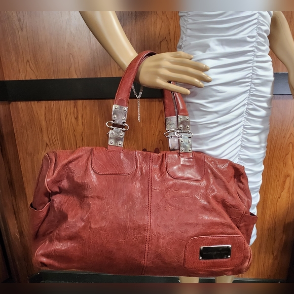 🔥XTRA LARGE BALENCIAGA CRINKLED LAMBSKIN TOTE #147178 2123 MADE IN ITALY 🔥 - Picture 1 of 16